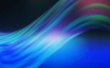 Gece gökyüzü desenle ışık mavi vektör yıldız.