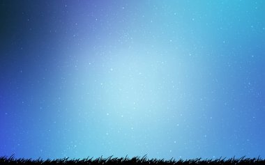 Mavi vektör doku ile Samanyolu yıldız ışık.