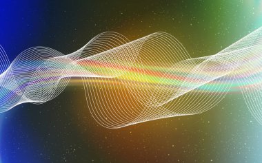 Açık Mavi, Sarı vektör soyut parlak şablon.