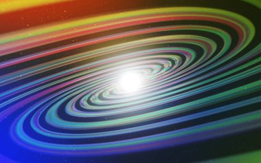 Açık Mavi, Kozmik yıldızlarla sarı vektör düzeni.