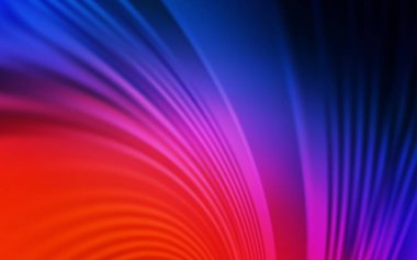 Açık Mavi, eğri çizgileri olan kırmızı vektör arkaplanı.