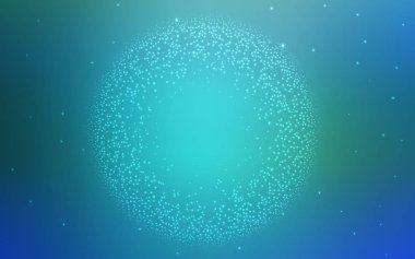 Gökada yıldız ışık mavi vektör arka plan.