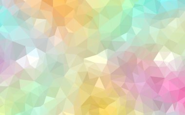 Açık Kırmızı, Sarı vektör çokgen arkaplan.