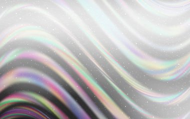 Kozmik yıldızlarla Açık Gri vektör düzeni.