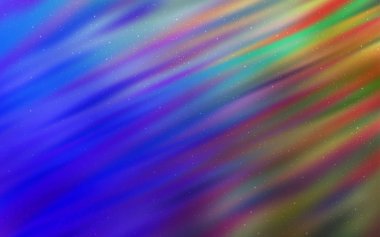 Açık mavi, yeşil vektör şablonu ile uzay yıldızları.