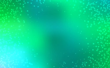 Astronomik yıldızlar ile açık yeşil vektör arka plan.