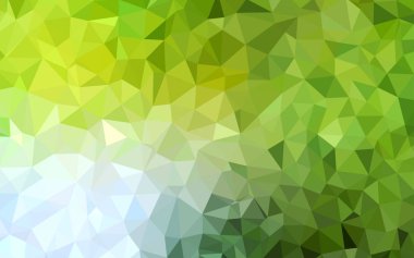 Açık Yeşil, Sarı vektör gradyan üçgenler şablonu.