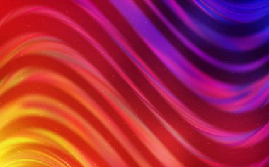 Açık Pembe, Uzay yıldızları ile Sarı vektör şablonu.