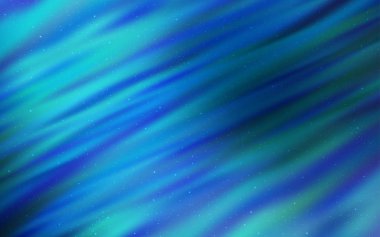 Koyu mavi vektör arka plan gökada yıldız ile.