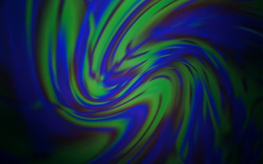 Koyu mavi vektör parlak şablonu bulanıklaştırdı.