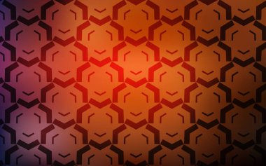 Kavisli çizgilere sahip koyu turuncu vektör arka planı.