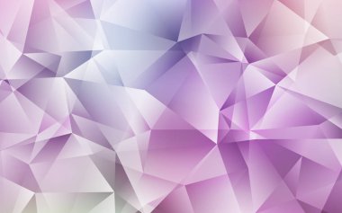 Açık Mor, Pembe vektör üçgen mozaik arka plan.