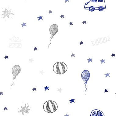 Lacivert Pembe, Mavi vektör noel tarzında dikişsiz desen.