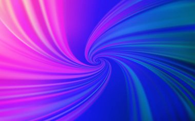 Pembe ışık, vektör zemin eğri çizgiler ile mavi.