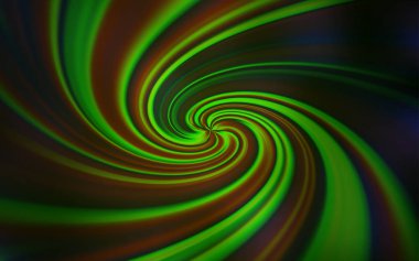 Kavisli çizgilerle Açık Yeşil vektör dokusu.