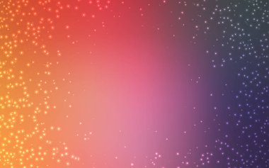 Açık Pembe, Kozmik yıldızlarla sarı vektör düzeni.