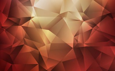 Açık Kırmızı, Sarı vektör üçgen arkaplan.