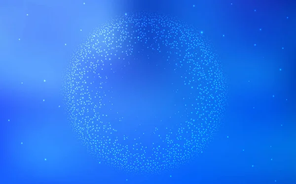 Lumina BLUE fundal vectorial cu stele galaxice . — Vector de stoc