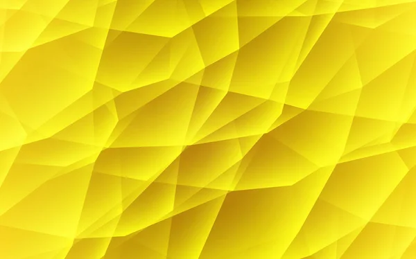 Donker gele vector achtergrond met driehoeken. — Stockvector