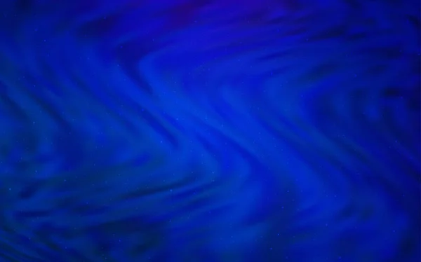 Modelul vectorial întunecat BLUE cu stele de cer de noapte . — Vector de stoc