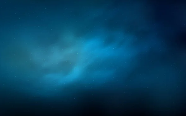 Patrón vectorial azul claro con estrellas del cielo nocturno . — Vector de stock