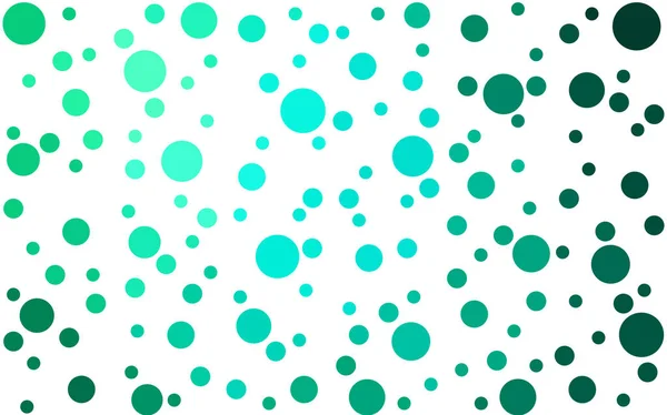 Plantilla vectorial verde claro con círculos. — Archivo Imágenes Vectoriales