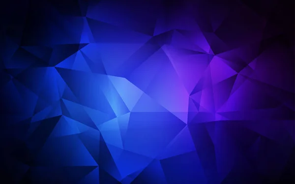 Vecteur bleu foncé brillant disposition triangulaire . — Image vectorielle