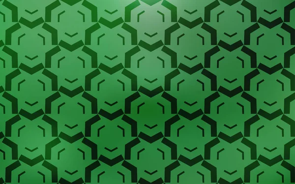 Шаблон светло-зеленого вектора с изогнутыми линиями. — стоковый вектор