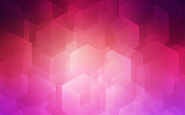 六角形のライト ピンク、イエロー ベクターの背景. — ストックベクタ