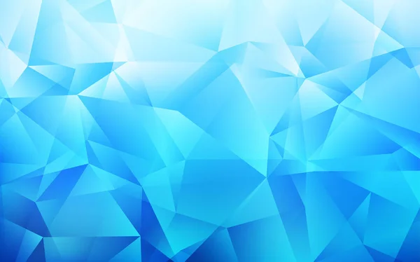 Hellblauer Vektor mit dreieckigem Hintergrund. — Stockvektor