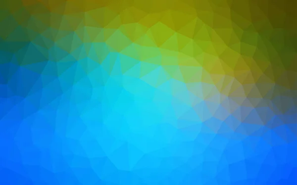Modèle polygonal vectoriel bleu foncé, vert. — Image vectorielle