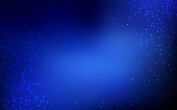 銀河の星と暗い青色のベクトルの背景. — ストックベクタ