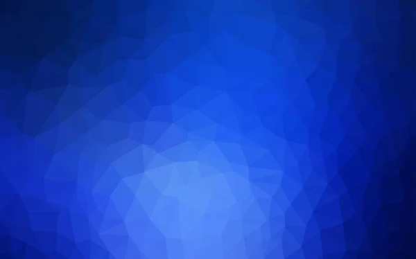 Fond abstrait polygone vecteur bleu foncé. — Image vectorielle