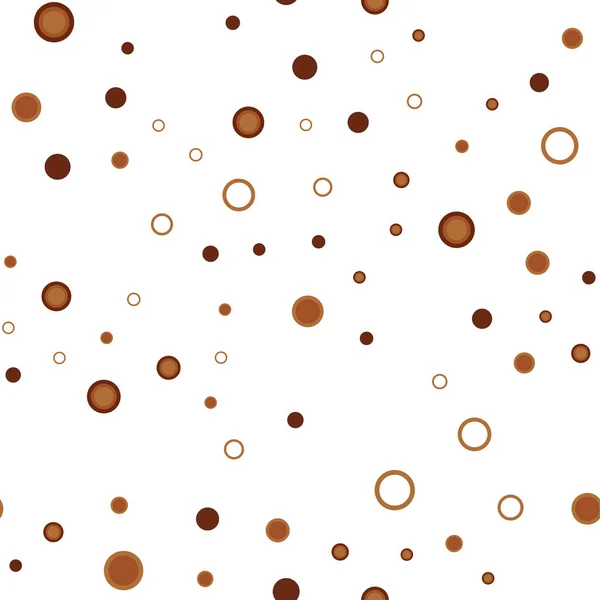 Темно-помаранчева векторна безшовна текстура з дисками . — стоковий вектор