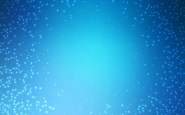 Agencement vectoriel bleu clair avec étoiles cosmiques . — Image vectorielle