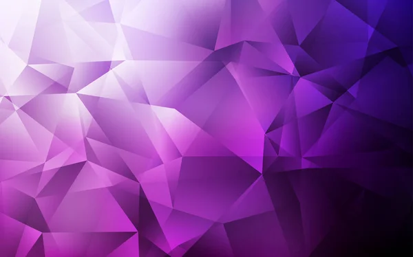 Dark Pink vector polygon abstract backdrop. — Stock Vector