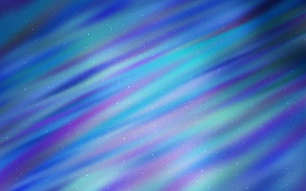 Diseño vectorial de luz azul con estrellas cósmicas . — Archivo Imágenes Vectoriales