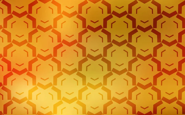 Textura vectorial naranja claro con líneas dobladas . — Archivo Imágenes Vectoriales