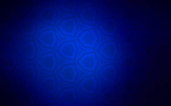 Fondo vector azul oscuro con hexágonos . — Archivo Imágenes Vectoriales