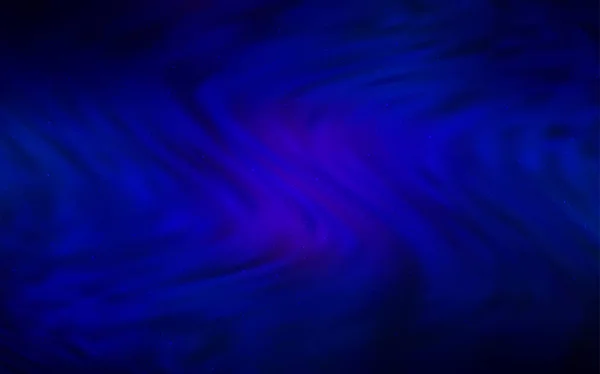 Mörk blå vector bakgrund med galaxy stjärnor. — Stock vektor