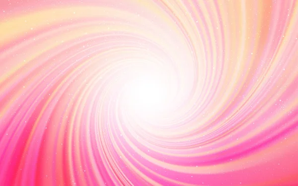 Plantilla vectorial Light Pink con estrellas espaciales . — Vector de stock