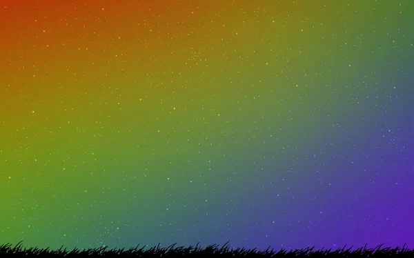 Licht mehrfarbige Vektorschablone mit Raumsternen. — Stockvektor