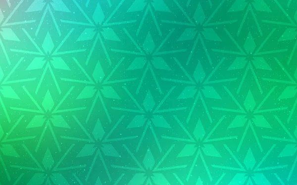 Hellgrüner Vektorhintergrund mit Dreiecken. — Stockvektor