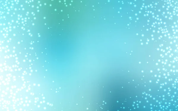 Bleu clair, Modèle vectoriel vert avec étoiles de l'espace . — Image vectorielle