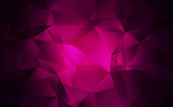 Mörk rosa vektor polygonal mall. — Stock vektor