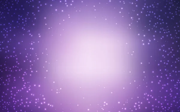 Licht paarse vector achtergrond met astronomische sterren. — Stockvector