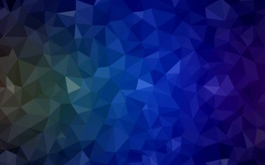 Açık Mavi, Yeşil vektör çokgen arkaplan.