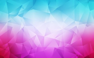 Açık Mavi, Kırmızı vektör gradyan üçgenler şablonu.