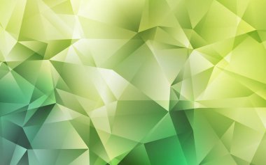 Açık Yeşil, Sarı vektör çokgen arkaplan.