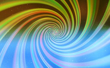 Açık Mavi, Astronomik yıldızlarla sarı vektör arka plan.